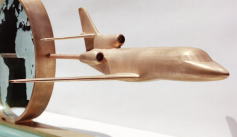 Sculpture avion Falcon DE CLERCQ